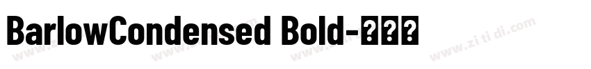 BarlowCondensed Bold字体转换
